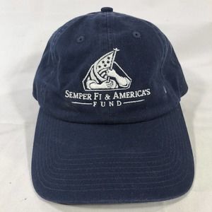 Semper Fi & Americas Fund Hat Cap Strap Back by Fahrenheit￼ OSFM Adjustable